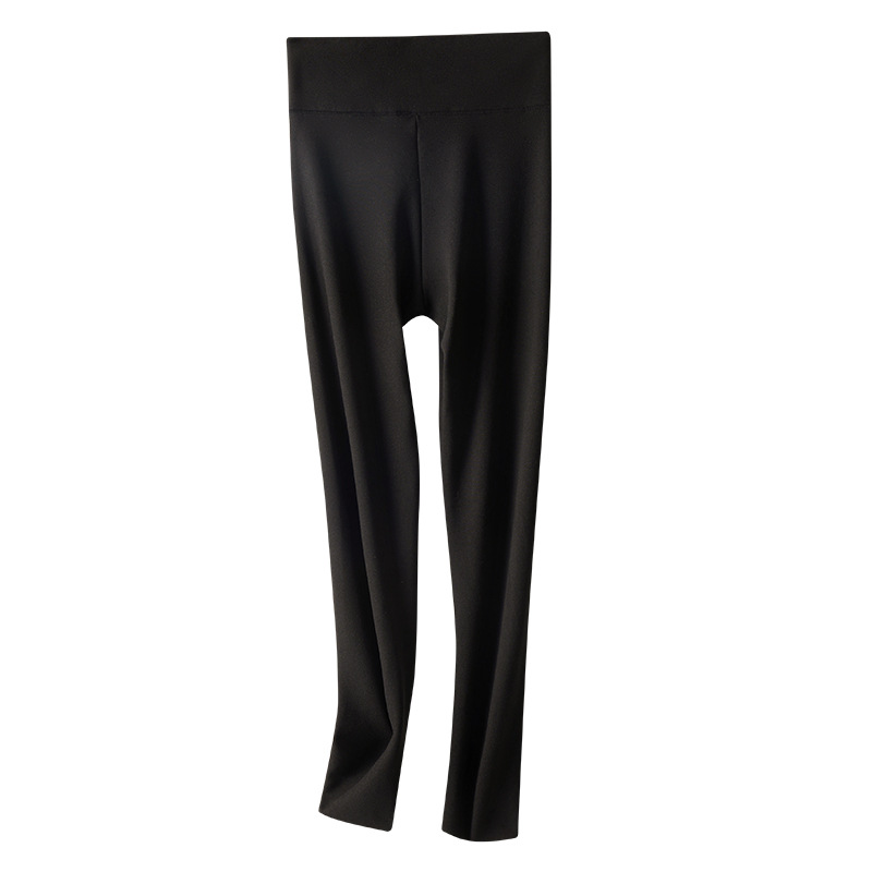 High Waist Seamless Warm Leggings Women's Double-Sided Velvet Slim-Fit Belly-Tucking Hip-lifting Women's Autumn and Winter New Style Autumn Pants