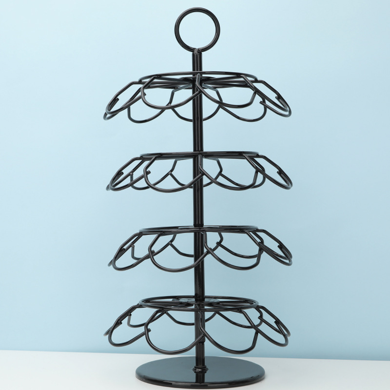 DOLCEGUSTO Cápsula de café rack Duqu KUSI bolsa de café caja de almacenamiento rack árbol de Navidad de 36 piezas de rotación