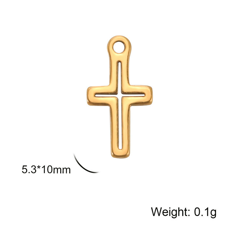 Hollow cross (gold)