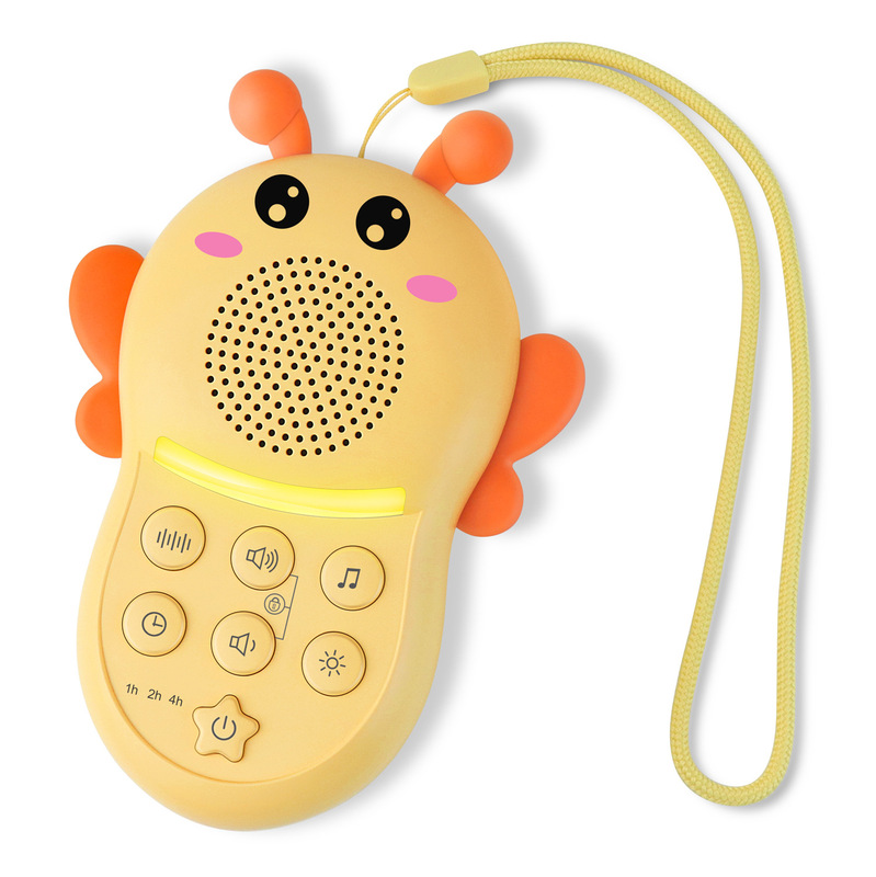 子供の夜の明かりの白い騒音の睡眠補助器のかわいい蜂は睡眠の自然な音楽の睡眠計を改善します。|undefined