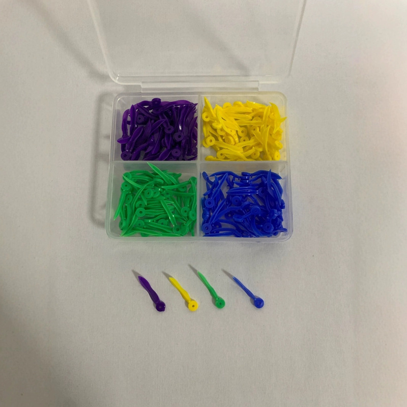Cross-border dental gap wedge plastic with hole apical gap filling tooth wedge tooth gap suit 200 pieces