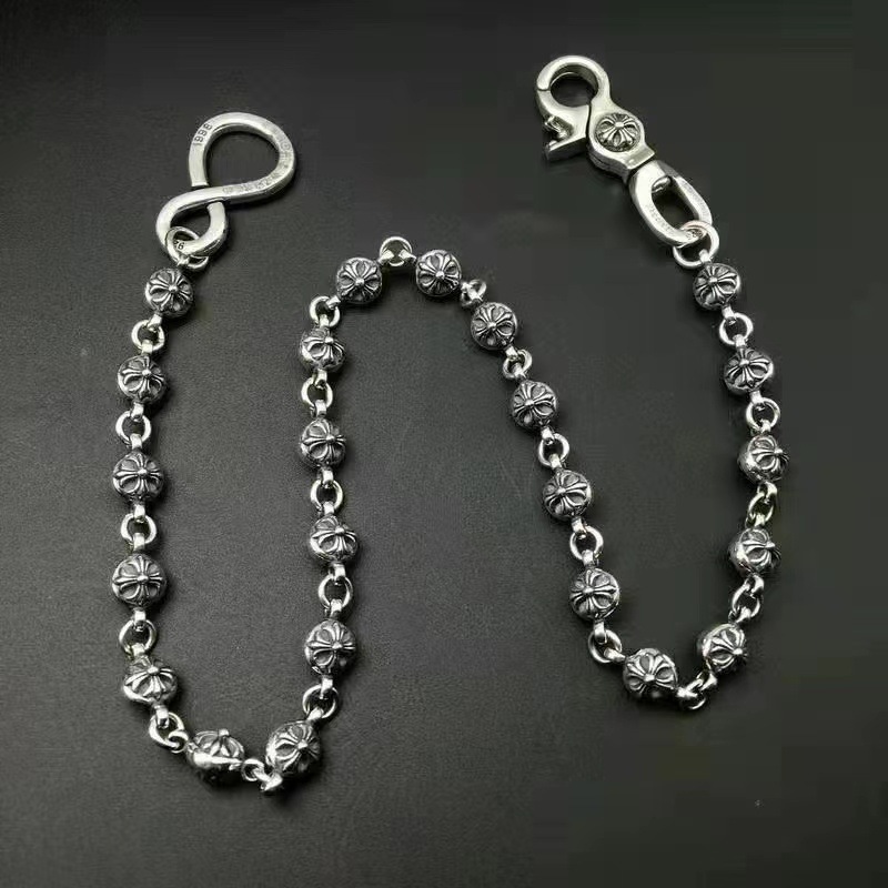 Milin 2024 new cross flower ball buckle waist pants chain chain…