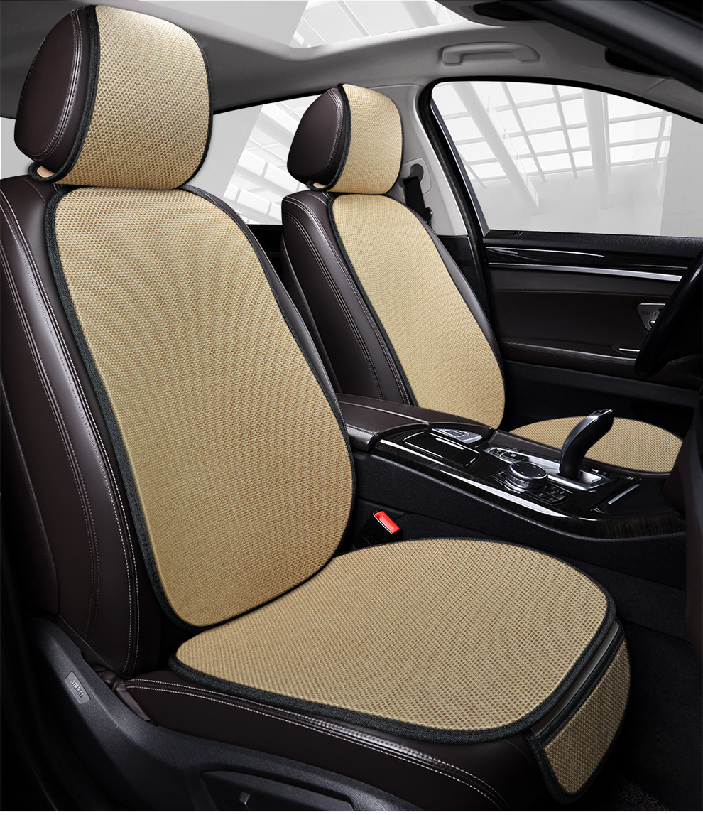 Car Seat Cushion Four Seasons Universal Summer Linen Breathable