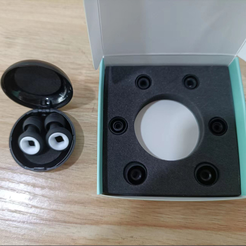 跨境定制款专供硅胶隔音降噪睡眠耳塞挂脖耳塞可定制产品logo颜色|undefined