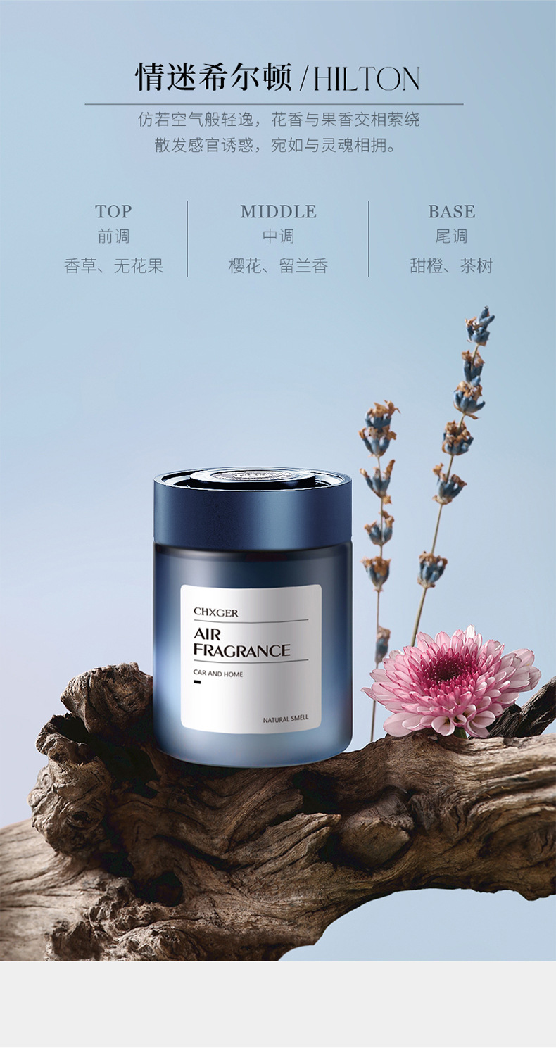 Flameless Ambiance Diffuser for Bedroom, Long-Lasting Fragrance, Essential Oil Air Freshener, Car Fragrance with a High-End Feel