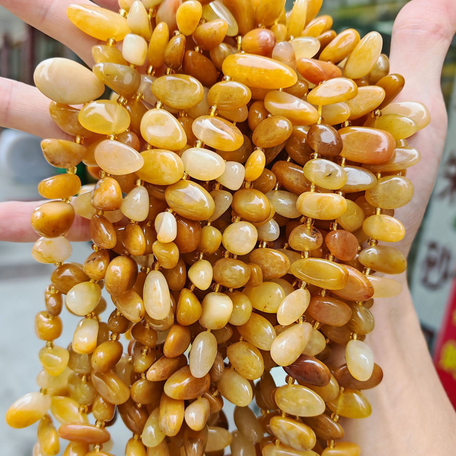 Piedra natural cristal piedra triturada amorfa agujeros laterales heterogéneos semiacabados joyería DIY perlas al por mayor