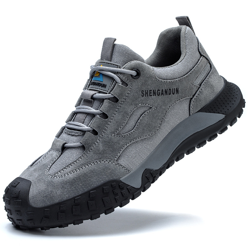Zapatos de seguro laboral transfronterizos, zapatos de protección de seguridad para hombres de cuatro estaciones, transpirables, ligeros, a prueba de golpes y a prueba de puñaladas, zapatos de trabajo de seguro laboral
