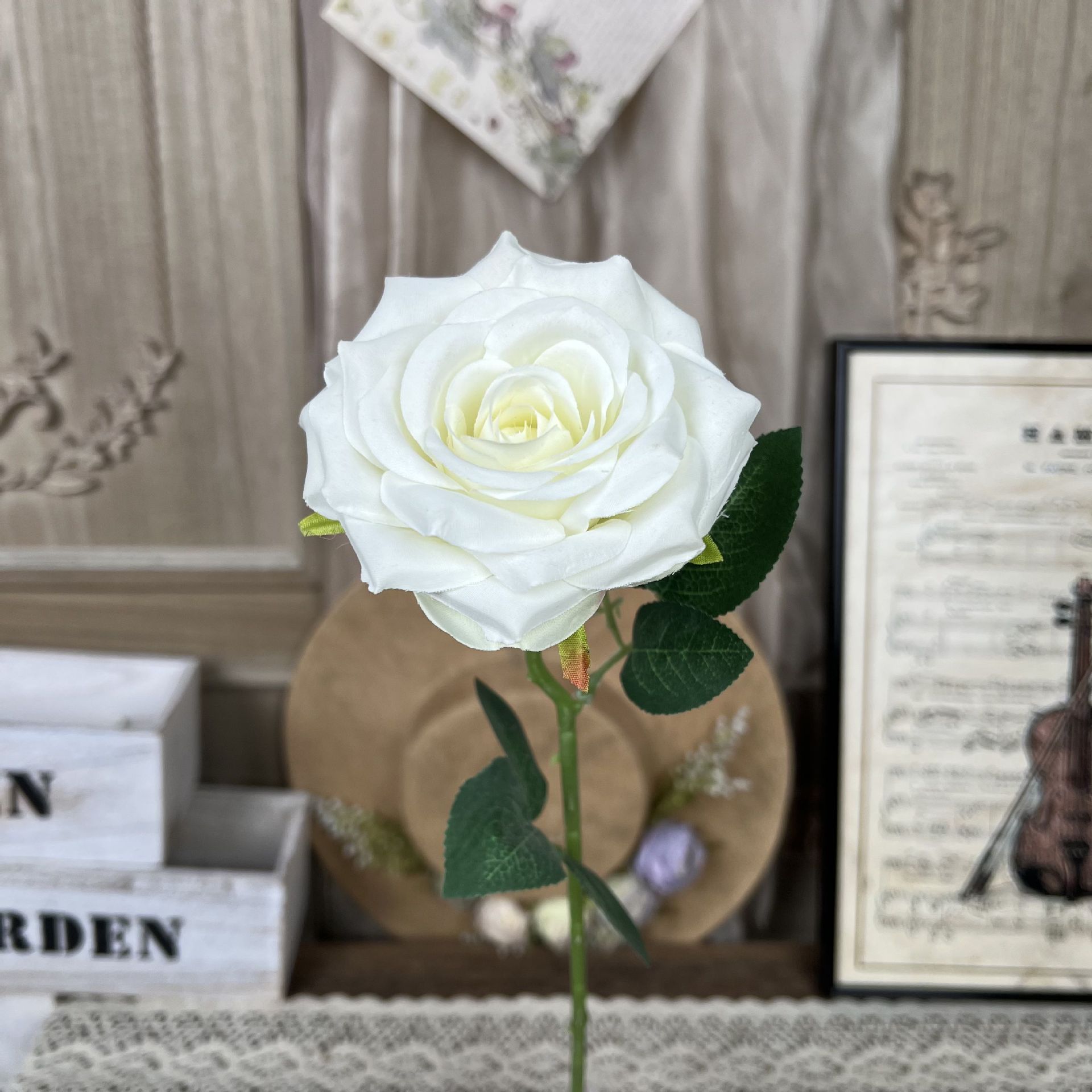 TY-chifre único rosa-branco