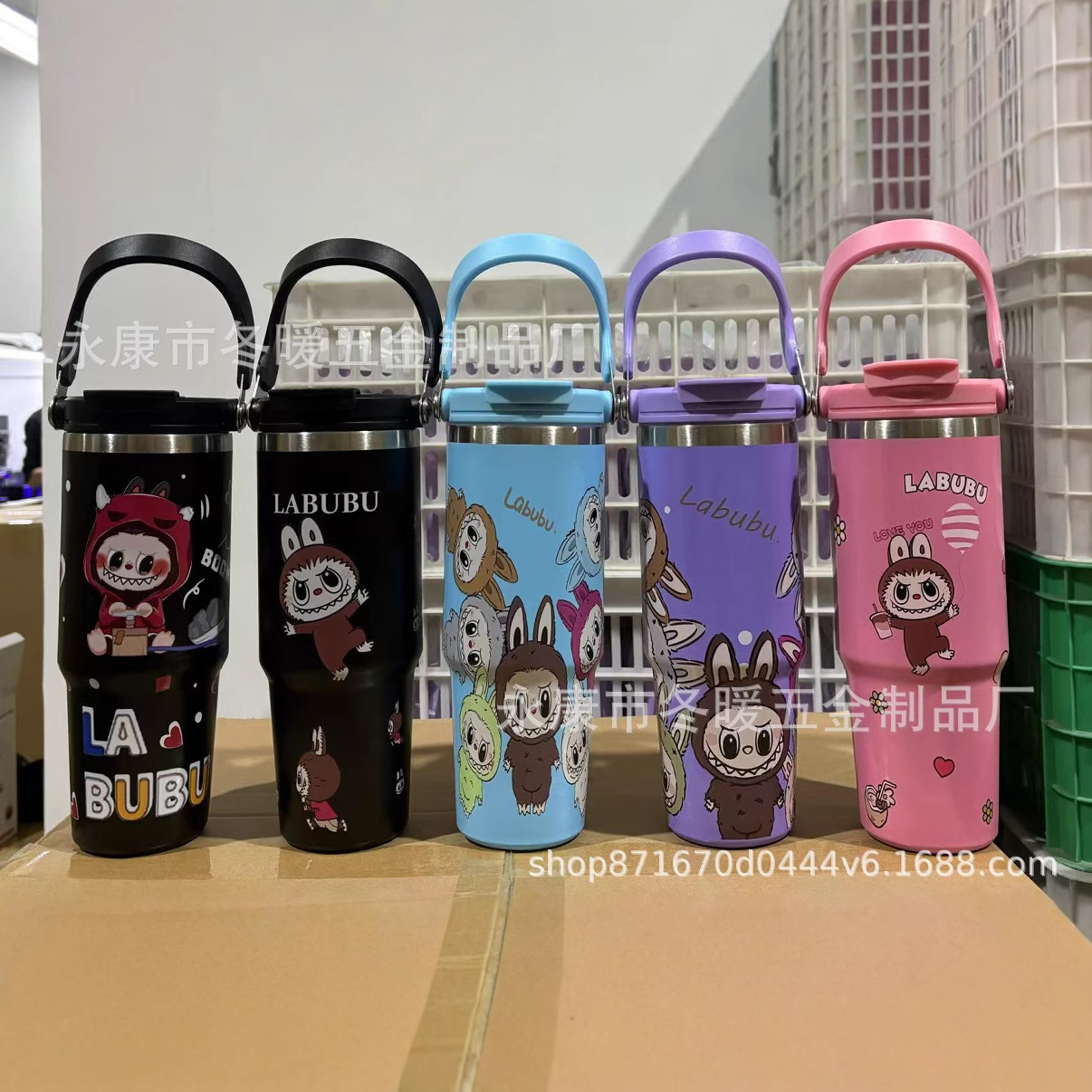 Taza de acero inoxidable 304 con dibujos animados, para niños, térmica