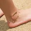 Beach accessory, fashionable pendant, ankle bracelet, European style, simple and elegant design