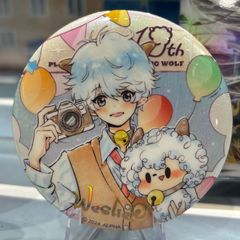 羊と狼の19周年記念 美しい羊バーバッジ 美しい二次元アニメーション