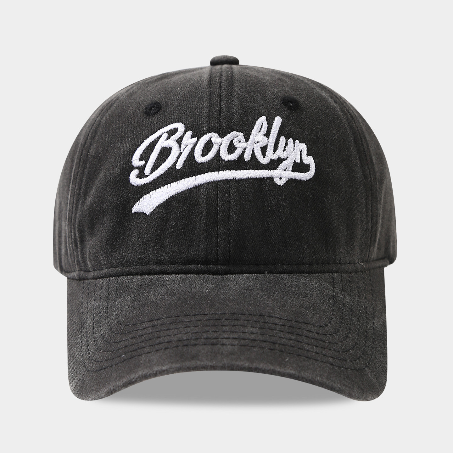 Amazon transfronterizo venta caliente sombrero de turismo al aire libre sombrero de sombrero de sombrero de agua lavado BROOKLYN letras de béisbol marea