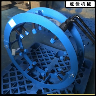 Metal pipe welding butt joint hydraulic jack bilateral jacking wire butt joint
