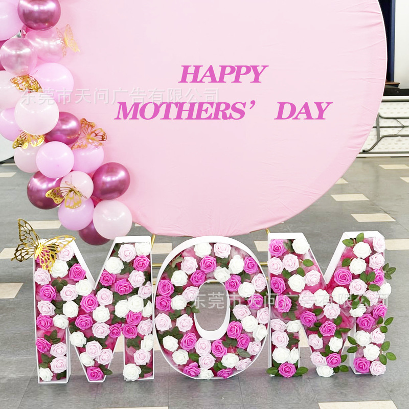 Cross-Border Alphabet 3D Kt Board Valentine's Day and Qixi Festival Photo Prop Background Board Proposal Balloon Decoration Items