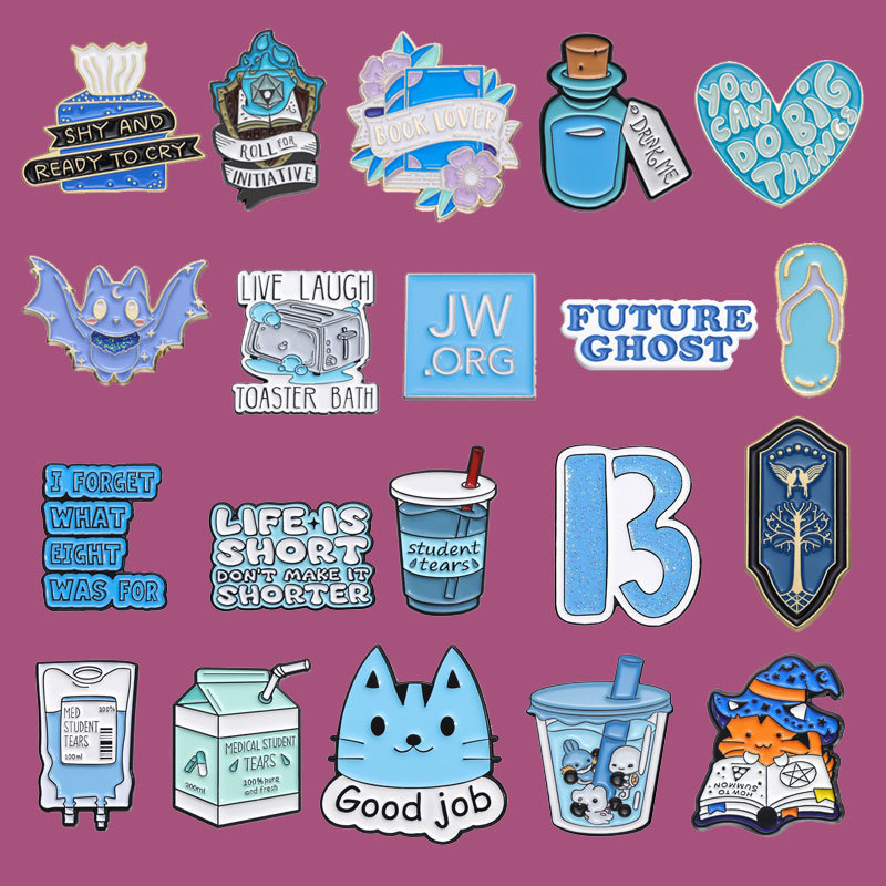 Daily Occasion Zinc alloy Material Cute Pin Animal Letter Zinc Alloy Stoving Varnish Unisex Brooches