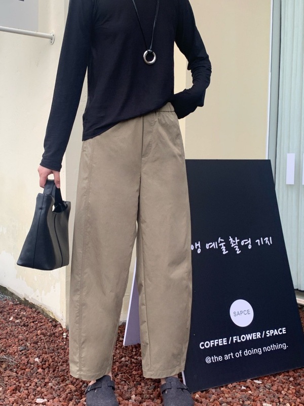SeaWhen海维恩2025秋季新款休闲裤女高腰显瘦百搭宽松直筒阔腿裤|undefined