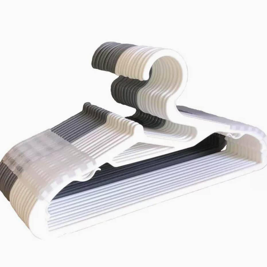 무료 배송, 옷깃을 손상시키지 않는 옷걸이, 미끄럼 방지, 흔적 없는 두꺼운 가정용 성인 옷장 건조용 옷걸이, 미끄럼 방지 두꺼운 옷걸이