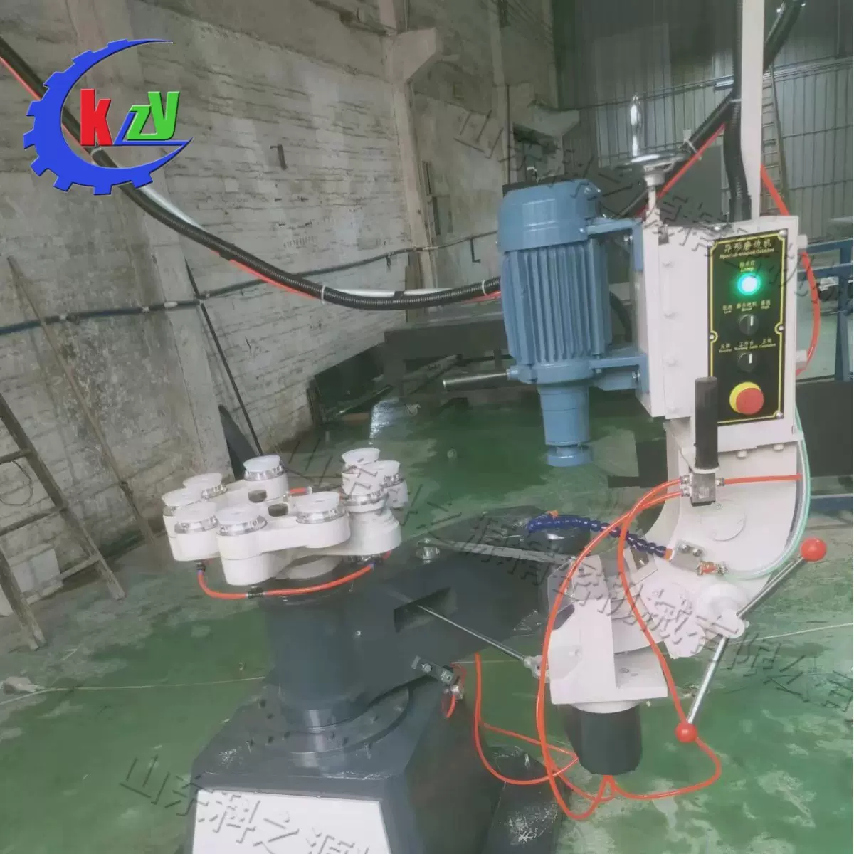 异型玻璃圆边磨边机 马肚型岩板磨角机 斜边磨削抛光餐桌倒角设备