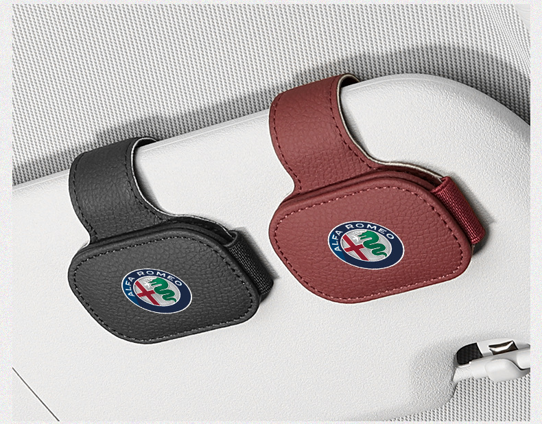 Suitable for Alfa Giulia Juliet/Stelvio Car Glasses Clip Multi-Functional Magnetic Absorption