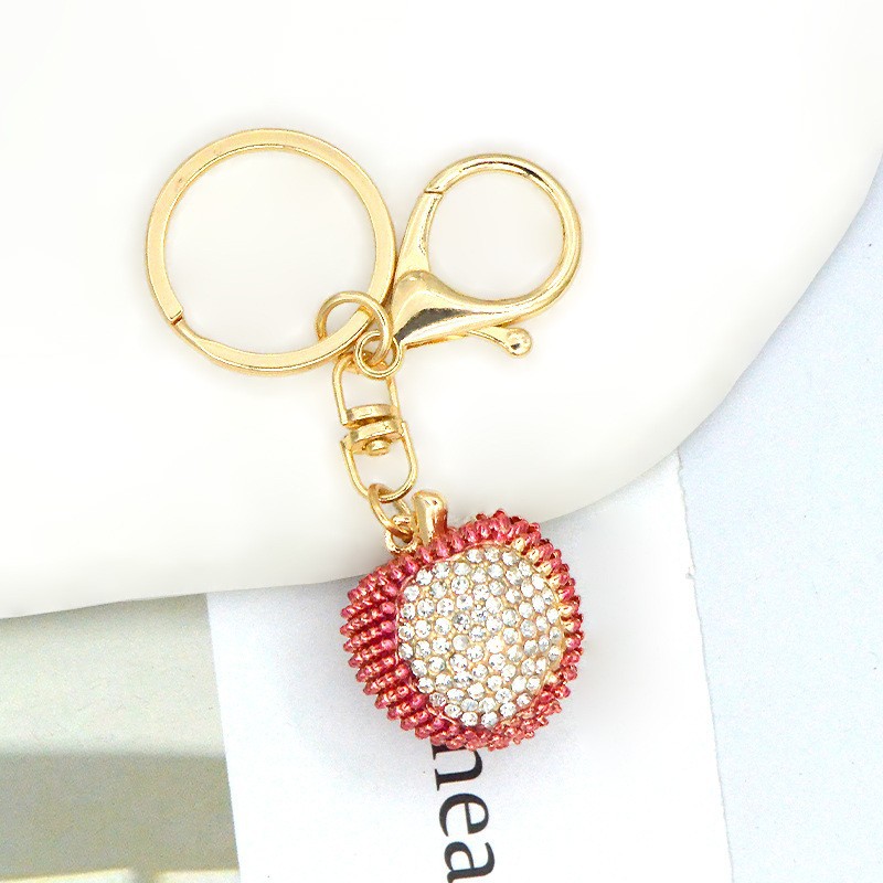 Llavero de cereza esmaltado personalizable