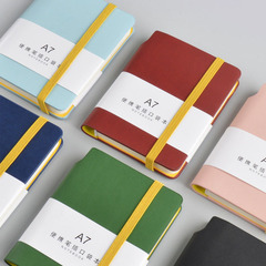 A7 Mini Notebook A6 Colorful Bandage Pocket Journal Student Planner Portable Notebook Handwritten Diary