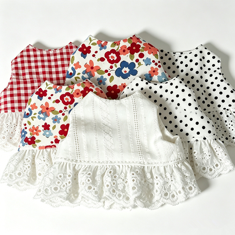 Wholesale from the Source Factory: Dress-Up Doll Clothes for 10 to 15 cm Dolls, Cotton Doll Vest Dresses