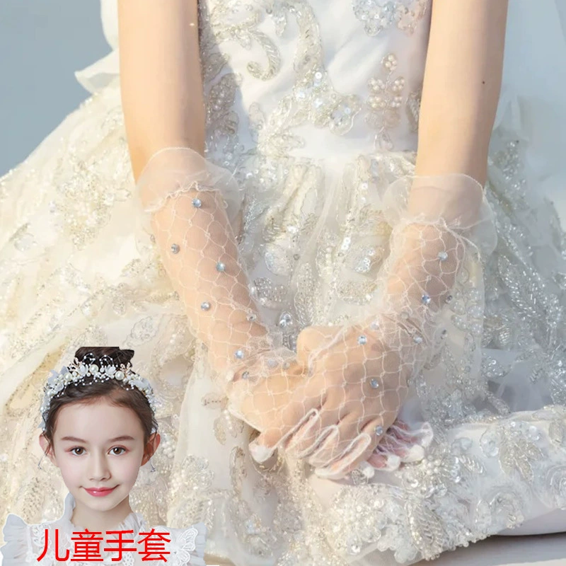 Фотография Детское платье кружевные перчатки Luti Ba Sin Box День рождения принцессы