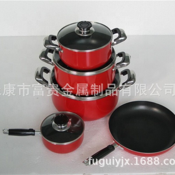 Aluminum stretch kitchenware suit non-stick aluminum pot suit gas stove suitable for light smoke less oil easy cleaning Aluminum stretch kitchenware suit non-stick aluminum pot suit gas stove suitable for light smoke less oil easy cleaning