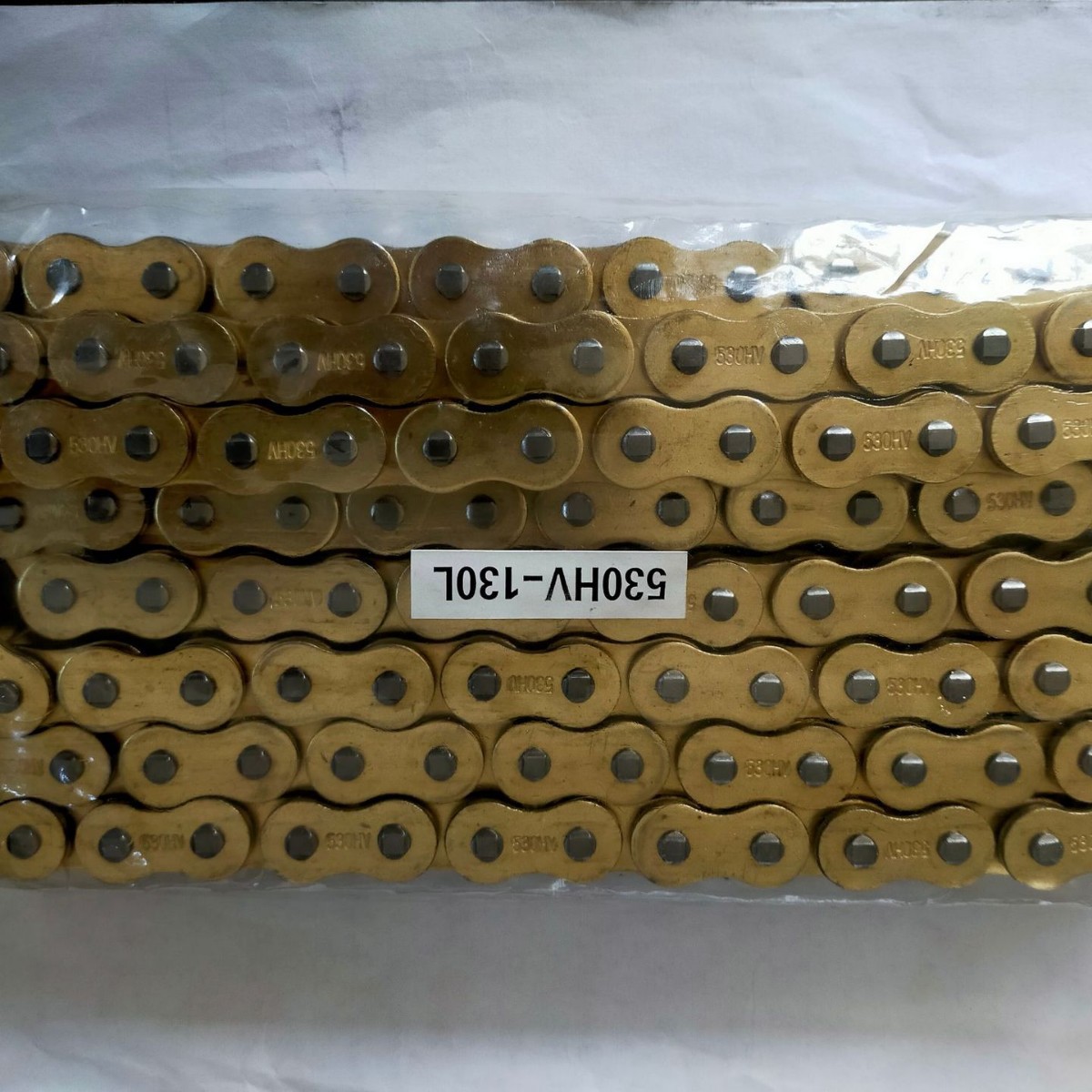 厂家直销摩托车链条质量保证摩托车链条530HV-130L镀金油封链条