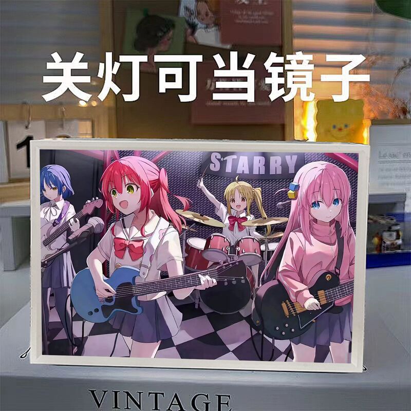 Lonely Rock Pochi-chan アニメ周辺ミラーライト絵画寝室デスクトップクリエイティブニッチギフト誕生日ギフト|undefined