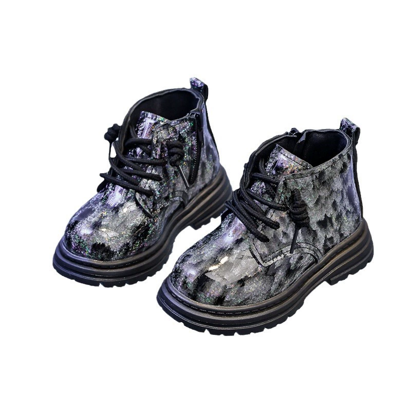 Martens, модные детские демисезонные полусапожки, мягкая подошва