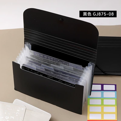 Nail art sticker storage album, Dırnaq bəzəkləri - steel-plate-photo-album-black
