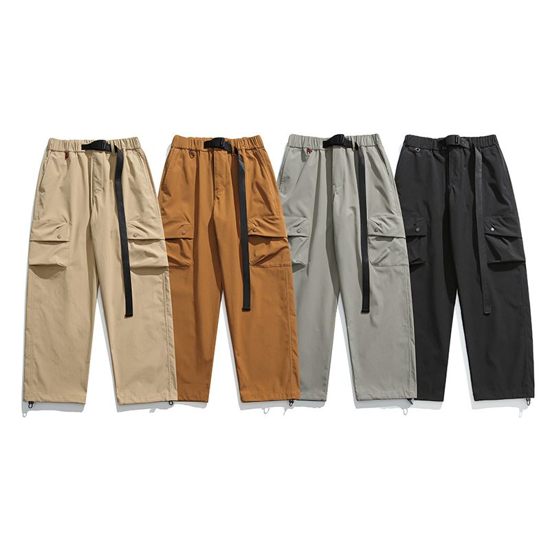 AUGRAW Mountain Multi Bag ohlapne delovne hlače unisex casual hlače 2023 nove moške delovne hlače_voghion.com