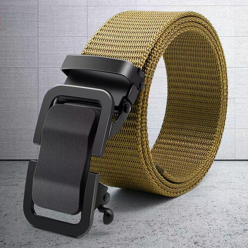 Piper Belt Men's Automatic Toothless Nylon Canvas Outdoor Belt Casual Versatile Simple Trouser Belt Wholesale