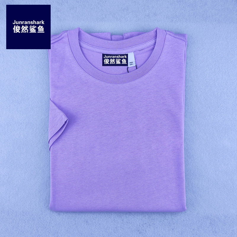 Junran Shark POLO Shirt Summer Men's Short-sleeved T-shirt Cotton T-shirt Crewneck Short-sleeved T-shirt Foreign Trade Casual Short-sleeved T