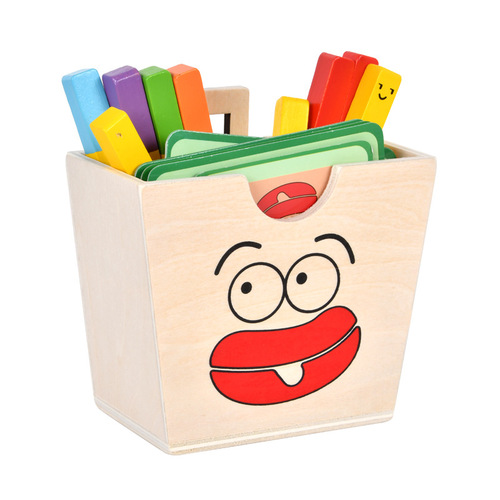 Children's simulated wooden play house chips matching game educational food assembly baby kitchen toy