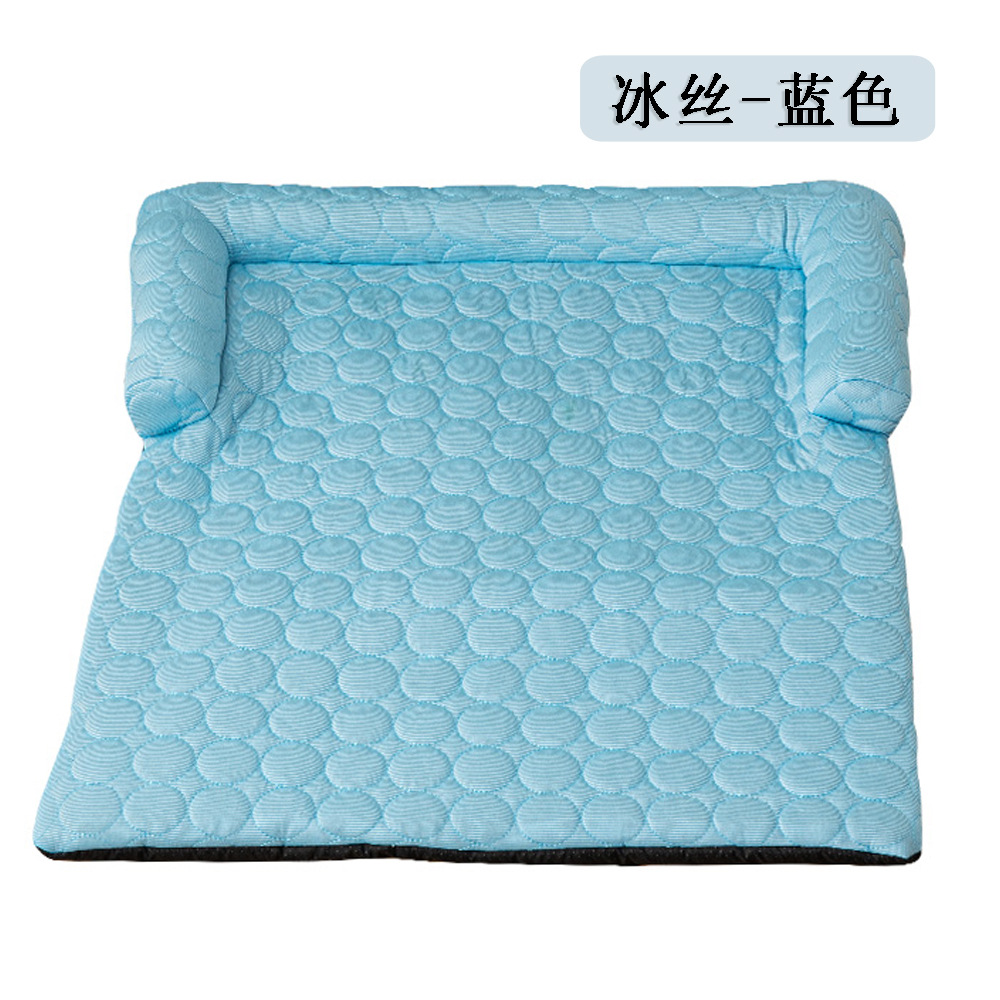 Sofá de seda de hielo transfronterizo para mascotas, compresión de cuatro estaciones, cama para gatos desmontable, perros