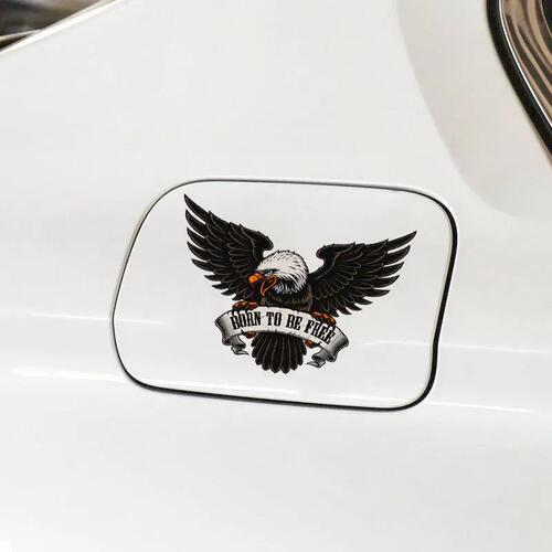 Personalized and creative 3D three-dimensional eagle car stickers car body rear eagle fuel tank cover decorative stickers to block scratches