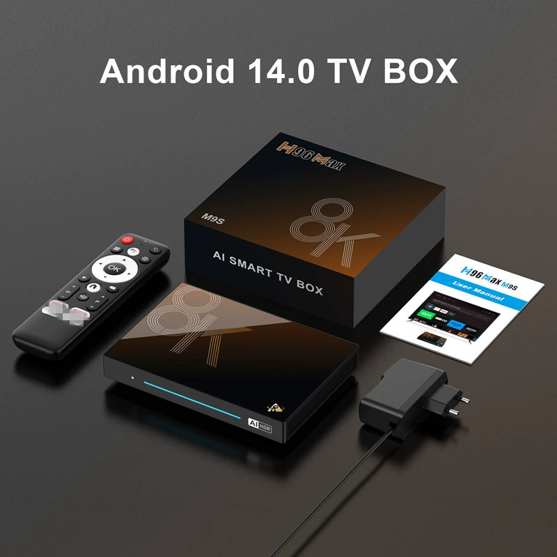 H96 MAX M9S ТВ-приставка RK3576 8K HD AI TV BOX Android 14 WiFi6