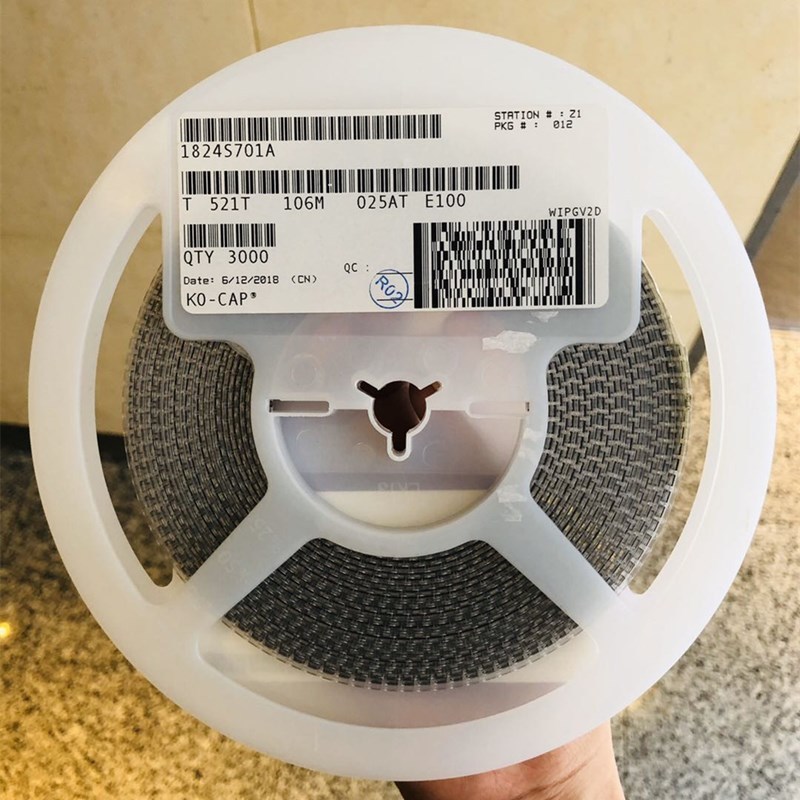 T520V227M010ATE025 Kemet聚合物钽电容 7343-19 220uF 10V 20%