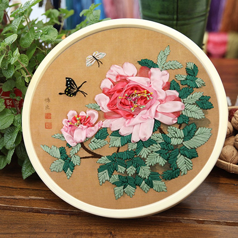 Bordado DIY hecho a mano auto-bordado cinta bordado tridimensional tela creativa matar tiempo adulto Suzhou bordado material paquete