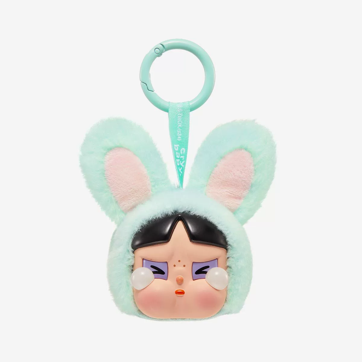 Подлинная Bubble Mart Crybaby × Flying Flying Female Police Series Crying Big Gloves Face Face Blind Blood Box Network