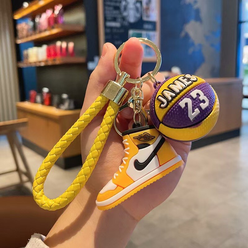 Cross-Border Creative Accessories, Basketball Shoe Keychains, Personalized Bag Charms, Student Pendants, Small Gifts