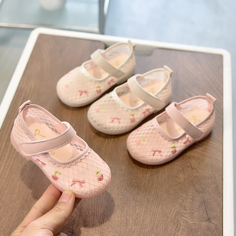 Zapatos para niñas 2026 primavera y verano zapatos para bebés con suela suave zapatos princesa zapatos para niños zapatos para niñas sandalias ventiladas