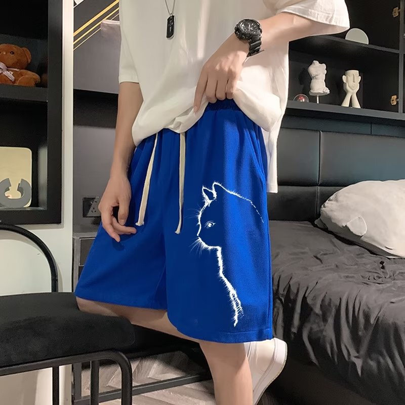 Basketball Casual Sports Shorts Men's Summer oversize Niche Design Sense Large Size Fatty Pants