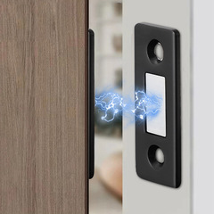 Magnetic invisible ultra-thin no-drilling push-pull door magnetic strong magnetic push-pull wardrobe room drawer door mobile cabinet door magnetic suction