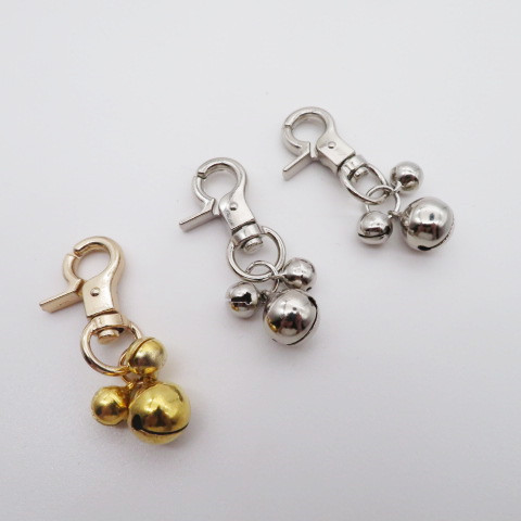 厂家直销便宜钥匙扣一字铜铃铛 铃铛挂件宠物项链铃铛 亚马逊爆款