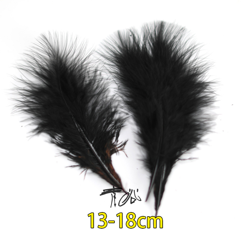 Plumas negras al por mayor DIY accesorios de decoración de ropa accesorios escenas de diseño de fábrica de plumas tienda directa