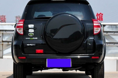 Spare wheel cover — for 09-13 Toyota Rav4 Rear - black-spare-tire-cover-original-quality