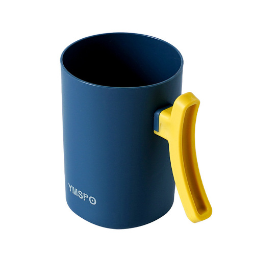 Thickened Household Mouthwash Cup, Couples' Contrasting-Color Toothbrush Holder, Travel-Friendly Portable Tooth-Cleaning Cup, Creative Student-Grade Plastic Washbasin